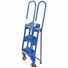 Vestil 3 Step Folding Ladder with Wheels FLAD-3